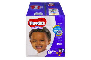 Huggies Little Movers Diapers Size 6 - 104 CT