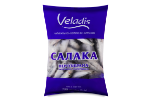 Салака морожена нерозібрана глазурована Veladis м/у 700г