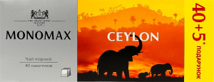 Чай чорний цейлонський байховий дрібний Ceylon Monomax в/с к/у 45х2г