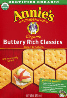 Annie's Homegrown Organic Buttery Rich Classics Baked Crackers
