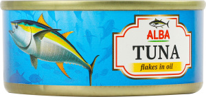 Тунець шматочками в олії 65г ж/б з ключем Alba Food