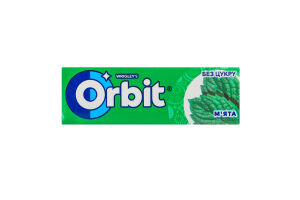 Резинка жевательная без сахара с подсластителями Мята Orbit м/у 14г