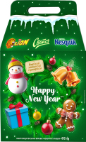 Набор кондитерских изделий Новогодние игрушки Lion&Світоч&Nesquik к/у 612г