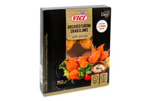 Клешни крабовые замороженные из сурими с коготком в панировке Vici к/у 250г