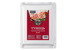 Тунец кусочками в масле стерилизованный Fish Line м/у 1кг