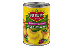 Del Monte Sliced Peaches Raspberry Flavored