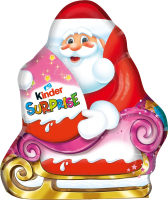 Шоколад фігурний молочний з молочним внутрішнім шаром та іграшкою Kinder Surprise м/у 75г