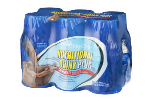 CareOne Nutritional Drink Plus Chocolate - 6 CT