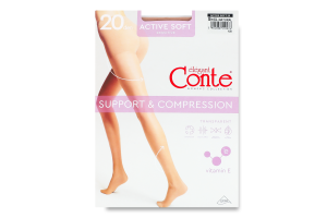 Колготки жіночі Conte elegant Active soft 20den 5 natural