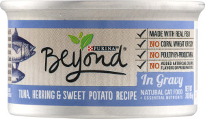 Purina Beyond Natural Cat Food Tuna, Herring & Sweet Potato Recipe In Gravy