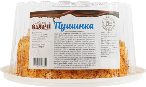 Торт бисквитный Пушинка Калачі п/у 500г