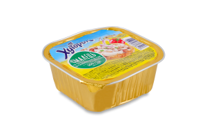 Смалец из свинины с мясом и жареным луком Хуторок лоток 300г