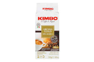 Кофе натуральный жареный молотый Aroma Gold Kimbo в/у 250г