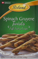 Roland Puff Pastry Crisps Spinach Gruyere Twists