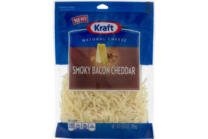 Kraft Natural Cheese Smoky Bacon Cheddar Shredded