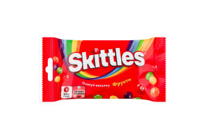Драже жевательные в разноцветной сахарной оболочке Фрукты Skittles м/у 38г