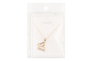 Ланцюжок жовтий метал з підвіскою 40см FHF1541