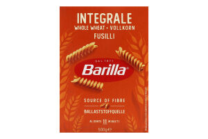Макарони цільнозернові Fusilli Barilla к/у 500г