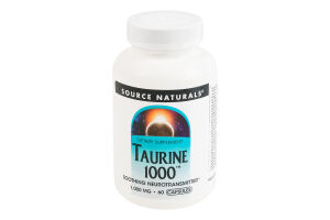 Добавка диетическая капсулы 1000мг Таурин 1000 Source Naturals 60шт
