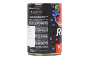 Корм д/собак з яловичиною 400г ж/б Рафі