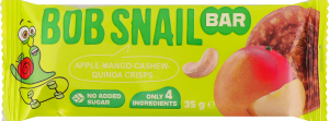 Батончик фруктово-горіховий Яблуко-манго-кеш'ю-кріспи кіноа Bob Snail м/у 35г
