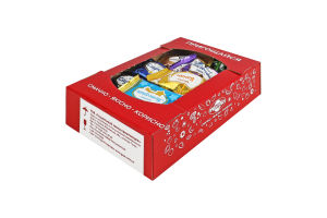 Цукерки глазуровані кондитерською глазур'ю Асорті Пригощайся к/у 500г