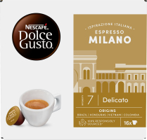 Кофе жареный молотый Espresso Milano Dolce Gusto Nescafe к/у 16х6.2г