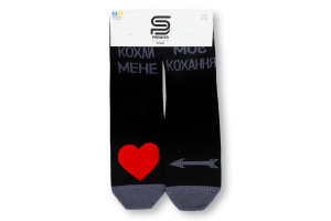 Шкарпетки жін Premier socks Кохай мене чорн р23-25
