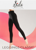 Легінси жіночі безшовні з широким комфортним поясом Siela Seamless collection Classic S/M black