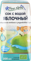 Сок для детей от 8мес с водой Яблочный Fleur Alpine т/п 200мл