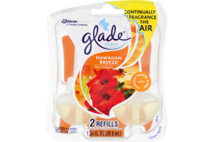 Glade PlugIns Scented Oil Refills Hawaiian Breeze - 2 CT