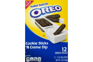 Oreo Cookie Sticks 'N Creme Dip Snack Packs - 12 CT