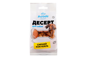 Лакомство для собак Сырный коктейль Природа м/у 100г