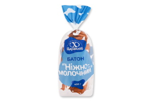 Батон нарізаний Ніжно-молочний Цар хліб м/у 400г