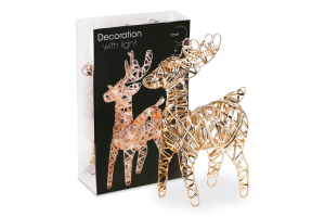 Олень з підсвіткою золото KPMN 14*5*21см