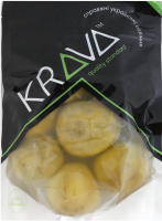 Томаты зеленые соленые Krava д/п 500г