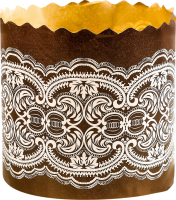 Форма для выпекания для изделий из теста бумажная 90х85мм Кружево ТОВ РКСП 1шт