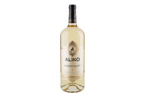 Вино 1.5л 9-13% біле напівсолодке ординарне столове Алазанська долина Aliko C&W пл