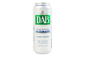 Пиво 0.5л 4% светлое фильтрованное пастеризованное Ultimate DAB ж/б