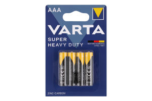 Батарейка AAA 1.5V R03 №2003 Super Heavy Duty Varta 4шт
