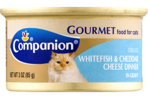Companion Gourmet Food For Cats Whitefish & Cheddar Cheese Dinner
