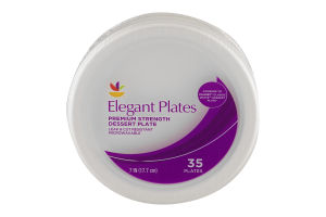 Ahold Elegant Plates Premium Strength Dessert Plate 7 IN - 35 CT
