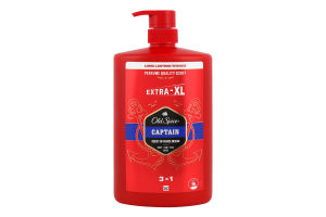Гель для душа и шампунь 3в1 Captain Extra-XL Old Spice 1л