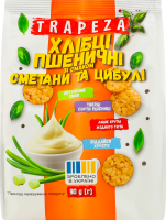 Мини-хлебцы пшеничные Сметана и лук Trapeza м/у 90г