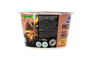 Мусс протеїновий Шоколад та апельсин безлактозний 150г стакан Valio PROfeel