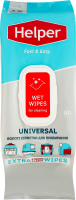 Салфетки влажные для уборки хозяйственные универсальные Helper 80шт