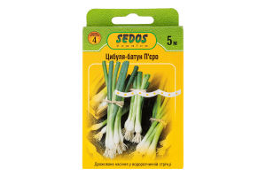 Насіння Цибуля батун П"єро дражоване на стрічці 5м 2г Седос