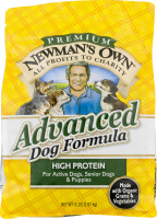 Newman's Own Premium Advanced Dog Formula High Protein Made with Organic Grains & Vegetables
