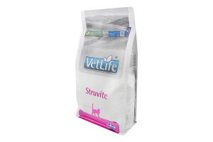 Корм д/котів Vet Life Struvite д/розчинення струвітних уролітів сухий 2кг Farmina