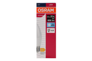 Лампа світлодіодна 6,8W 230V E27 4000К B60 Osram